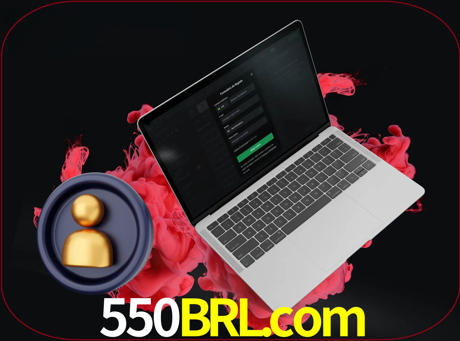 No cabeçalho do site 550brl, clique no botão que o levará a um formulário especial onde terá de introduzir as suas informações actuais.