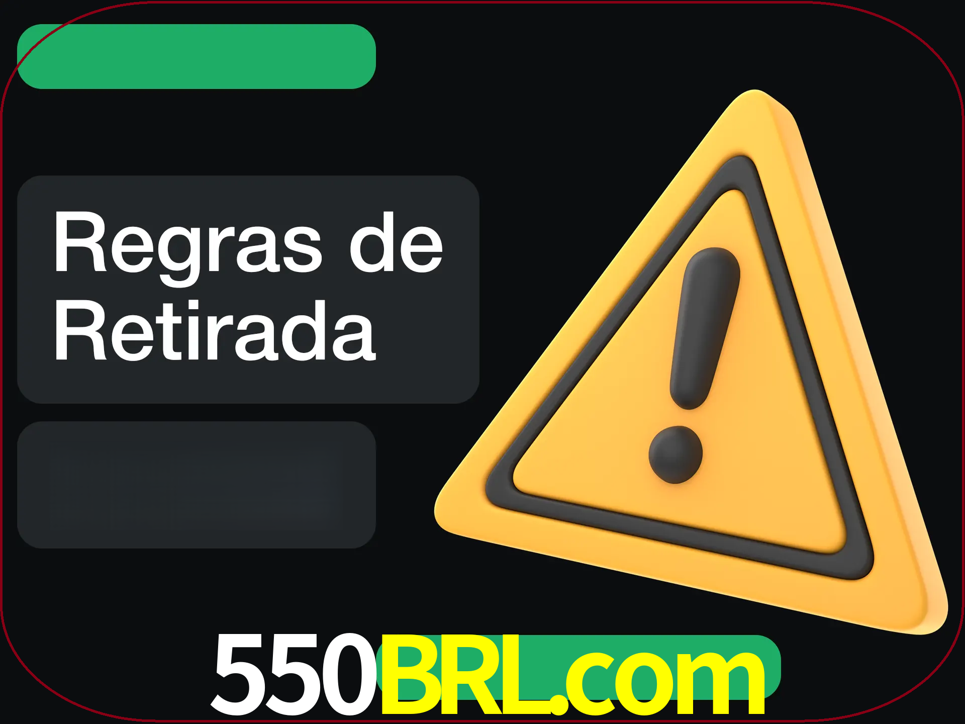 Leia as regras antes de fazer primeiro comdawal.